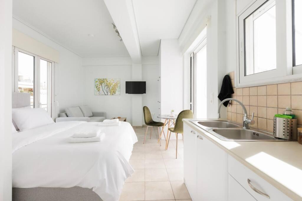 Adorable Sunny Studio With Private Balcony I Atenas Exterior foto